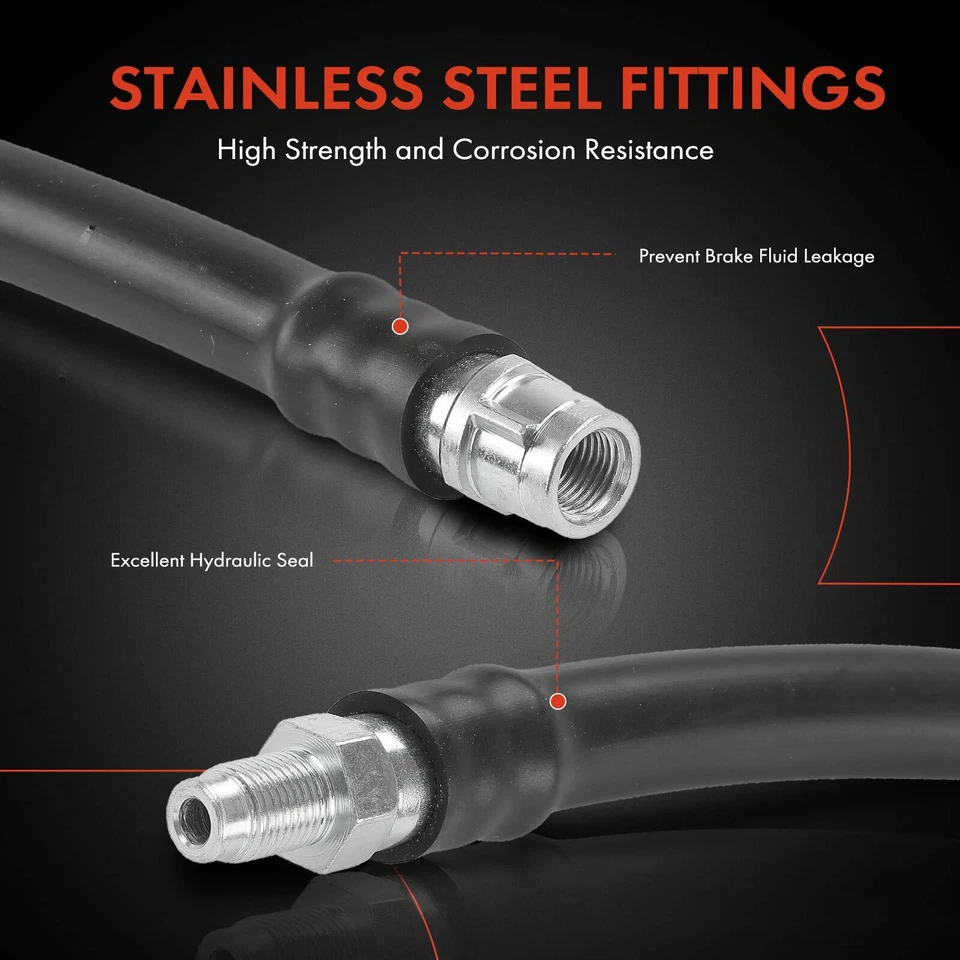 Manguera hidráulica de freno delantero izquierdo o derecho para Mercedes-Benz SL500 2003-2006 SL600 Foto 4 de 4