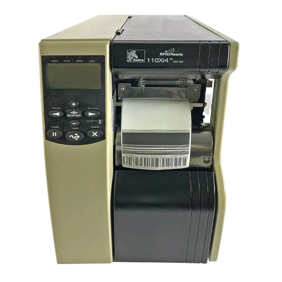 TESTED Zebra 110Xi4 Thermal Transfer Label Printer WiFi LAN USB Peel Rewind - Image 3 of 4