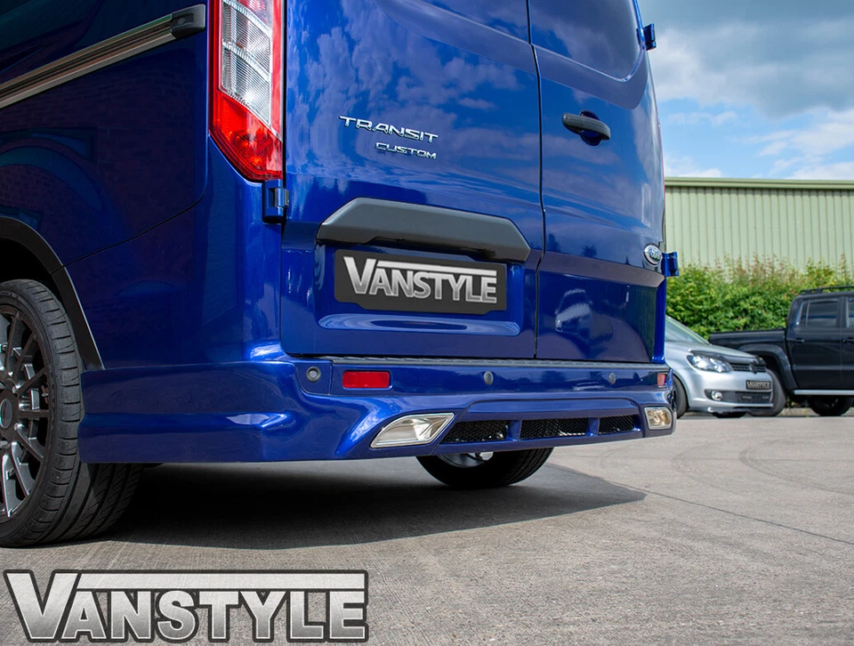 FORD TRANSIT CUSTOM 18-23 REAR BUMPER SKIRT SPOILER VALANCE SPLITTER DIFFUSER - Image 3 of 4