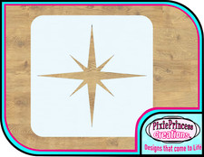 Star Shape Space G Pattern Mylar 190 Stencil Reusable Airbrush Spray Paint Wall