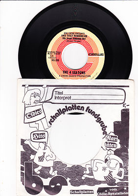 7''- Bob Crewe presents The 4 Seasons - And that Remind me ---