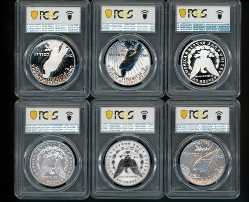 2023 US Morgan Peace Silver Dollar $1 PCGS PF70 MS70 FIRST STRIKE COMPLETE SET 6 - Picture 2 of 14