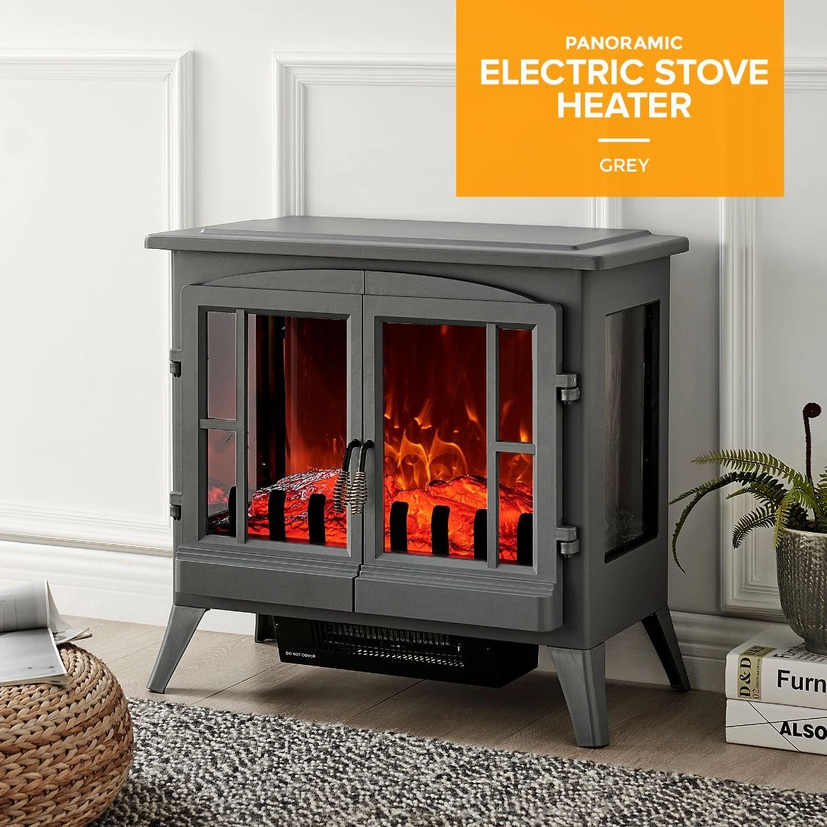 Electric Fireplace Log Burning Flame Effect Stove Fire Heater Thermal Wood  2000W 5056295309439 | eBay