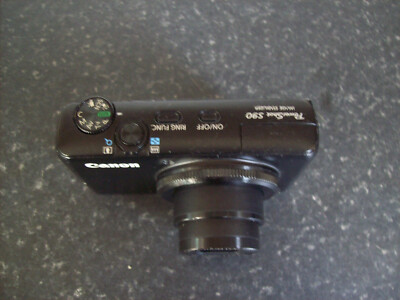 Canon PowerShot S90 10.0MP Digital Camera - Black for sale online