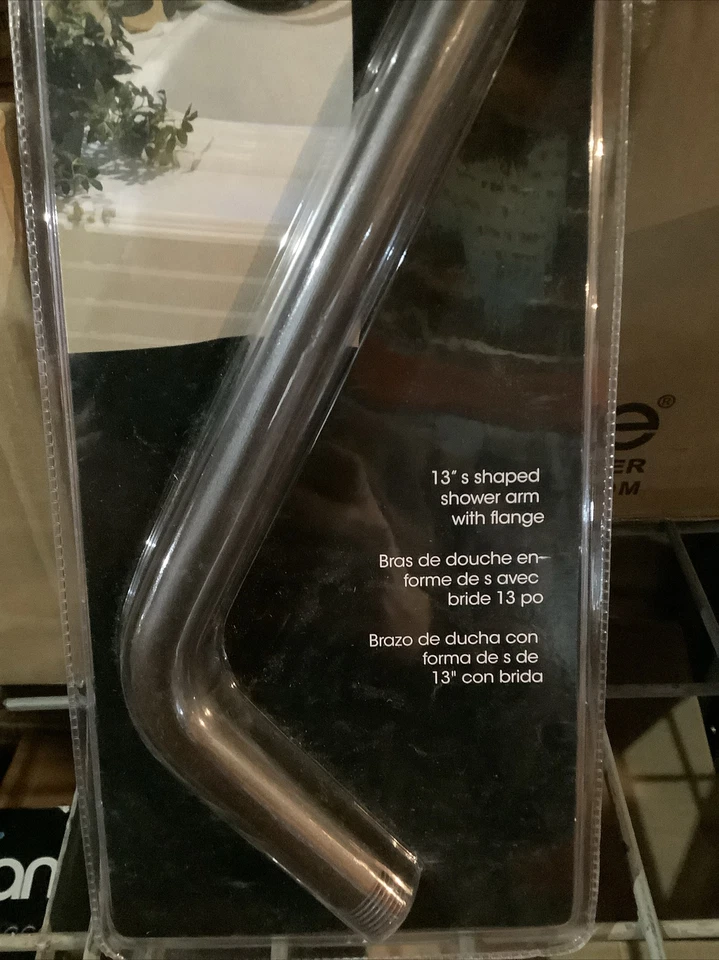 Danze 13” S Shaped Shower Arm With Flange D481116BR W12 - Image 4 of 4