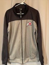 University of Utah Utes NCAA Full Zip Fleece Jacket Sweatshirt Large Gen2 EUC
