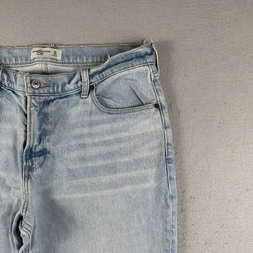 Abercrombie Fitch Jeans Women’s 36x30 31/12r Blue Denim The Baggy Low Rise - Picture 5 of 21