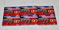 Lot Of 6 Sealed TDK D 90 Sealed Cassette Tapes
