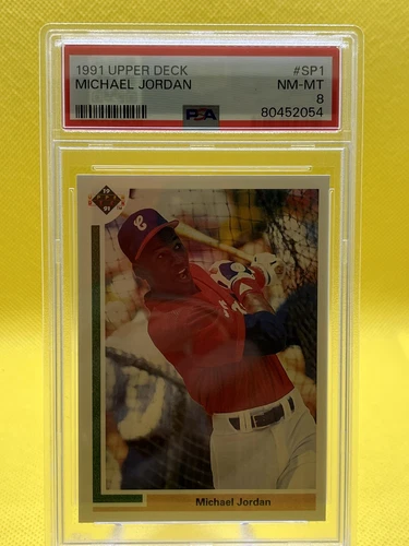 1991 Upper Deck #SP1 Michael Jordan PSA 8 NMMT Chicago White Sox GOAT!!