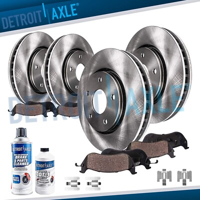 #ad Front Rear Disc Rotors Ceramic Brake Pads for Ford Thunderbird Mercury Cougar $161.02