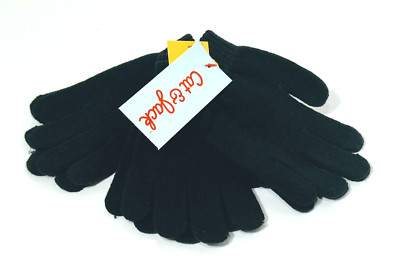 Cat & Jack Tech-Touch Gloves 3Pk OSFM Color Black