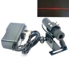 650nm 20mw Line Beam Red Laser Module Focusable Head w Adapter & Locator 22*75m