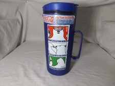 Vintage 1996 Coca Cola Chiller Insulated Travel Mug Polar Bears Aladdin 44oz