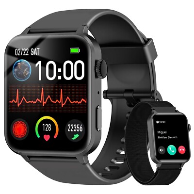 Bluetooth Call Smart Watch Heart Rate For Men Women Fitness Tracker Android iOS