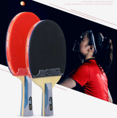with 6 GIFTs 100% Genuine DHS 6-Star Table Tennis Racket Paddle Bat Ping Pong