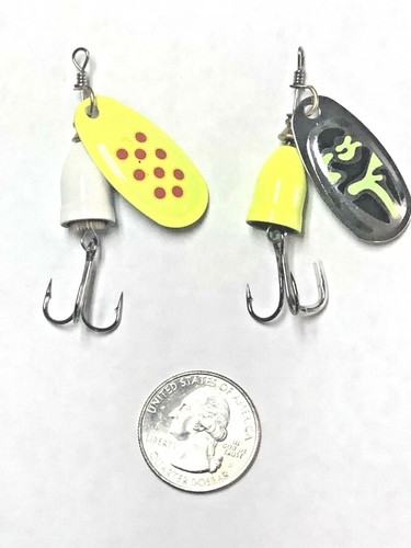4 New, Blue Fox- Style, Spinners, 1/4 ounce great for Trout,& Bass - Picture 2 of 11