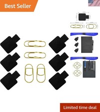 Elegant 10-Piece Self-Adhesive Pen Loop  Clip Set for Stylish Organization