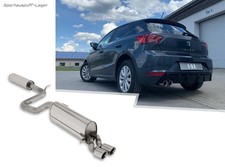 FOX Sportauspuff-Anlage ab OPF für Seat Ibiza 6F 1.5 2x80mm doppelwandig schräg