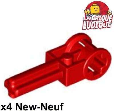 Lego Technic 4X Pole Umkehrgriff Hebel Achse Rot/RED 6553 NEU
