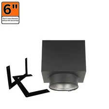6 In. X 11 In. Square Ceiling Support for Double Wall Chimney Pipe