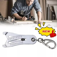 Portable Precise Thread Size Checker Keychain, Nut and Bolt Checker Keychain U ノ