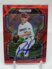 2022 Panini Prizm Draft Picks Baseball SIGNED Peyton Pallette PDP162 Red