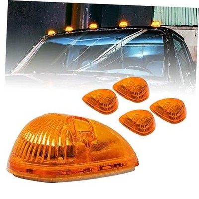 TRUE MODS Amber Teardrop Cab Marker Light Kit [DOT FMVSS 108] [SAE P2] 5 Pack