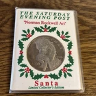 Norman Rockwell  Sat Evening Post Santa Ltd Ed Coin .999 Silver 20 gram Proof