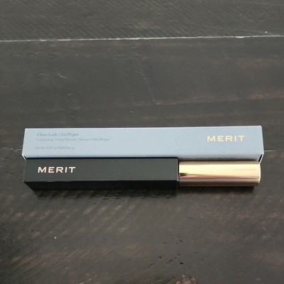 MERIT BEAUTY Clean Lash Lengthening Mascara Tubing Formula Full Size Black
