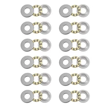 F9-20M Thrust Ball Bearings with Washers 9mm Bore 20mm OD 7mm Width 12 Pcs