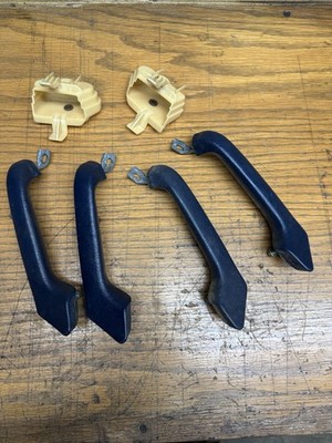 Mercedes Benz 190E 190D W201 Door Pull Handle Interior Panel Blue