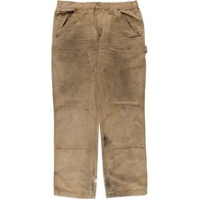 Used Carhartt Relaxed Fit Double Knee Duck Painter Pants Men's Size W34