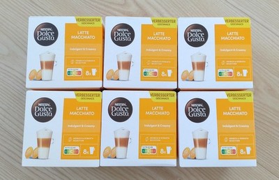 6x Nescafé Dolce Gusto Latte Macchiato - 6er Pack - 96 Kapseln (6x 16) - Kaffee
