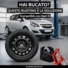 Platzsparend Notrad Opel Corsa D 125/80 R15 2000–2019 Mit Cric Und Fall