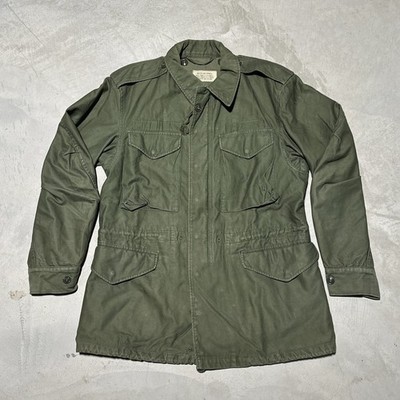 VTG Vietnam War US Coat Man s Cotton Wind Resistant Sateen 9 OZ OG 107 1960s SM