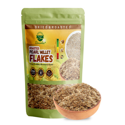 Danodia Foods Pearl Millet Bajra Flakes (450g/17oz) | Ready-to-Eat | Gluten Free