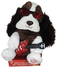 Dan Dee Collector's Choice Plush Elvis Singing Dog "HOUND DOG" Lights Up