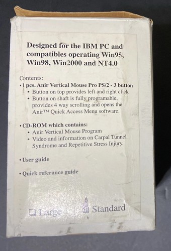 Anir Vertical Serial PC Mouse Animax International Vintage - Picture 3 of 9