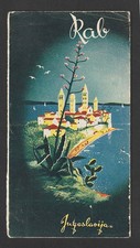 VINTAGE 1950s RAB JUGOSLAVIJA YUGOSLAVIA HOLIDAY TRAVEL BROCHURE & MAP