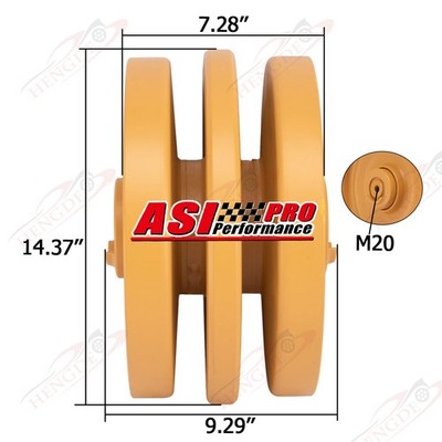 Triple Flange Track Roller For Caterpillar 259B3 279C 289C 299D 299D2 5363552