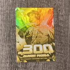 2020 Topps Fire - Shattering Stats Albert Pujols #SS-9 Gold 