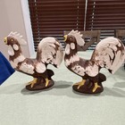 Pair of Braytons Laugna Vintage antique Rooster Figurines - Set (2) — photo 1