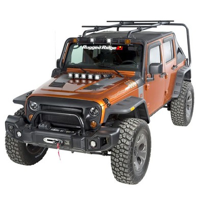 Rugged Ridge 11703.22 Sherpa Roof Rack Kit for 2007-18 Jeep Wrangler JK