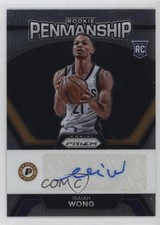 2023-24 Panini Prizm Rookie Penmanship Isaiah Wong #RP-WNG Auto 1mz7