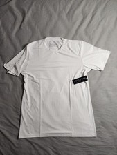 Anetik Premium Performance T Shirt Mens Size Medium White Lightweight UPF 30 NWT