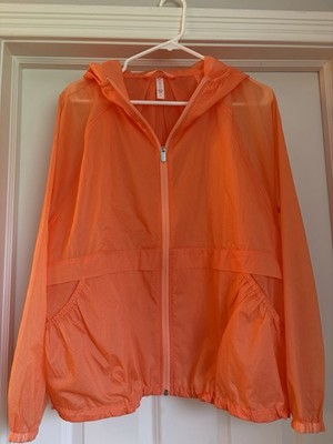 Athleta Orange Lightweight Windbreaker sz S