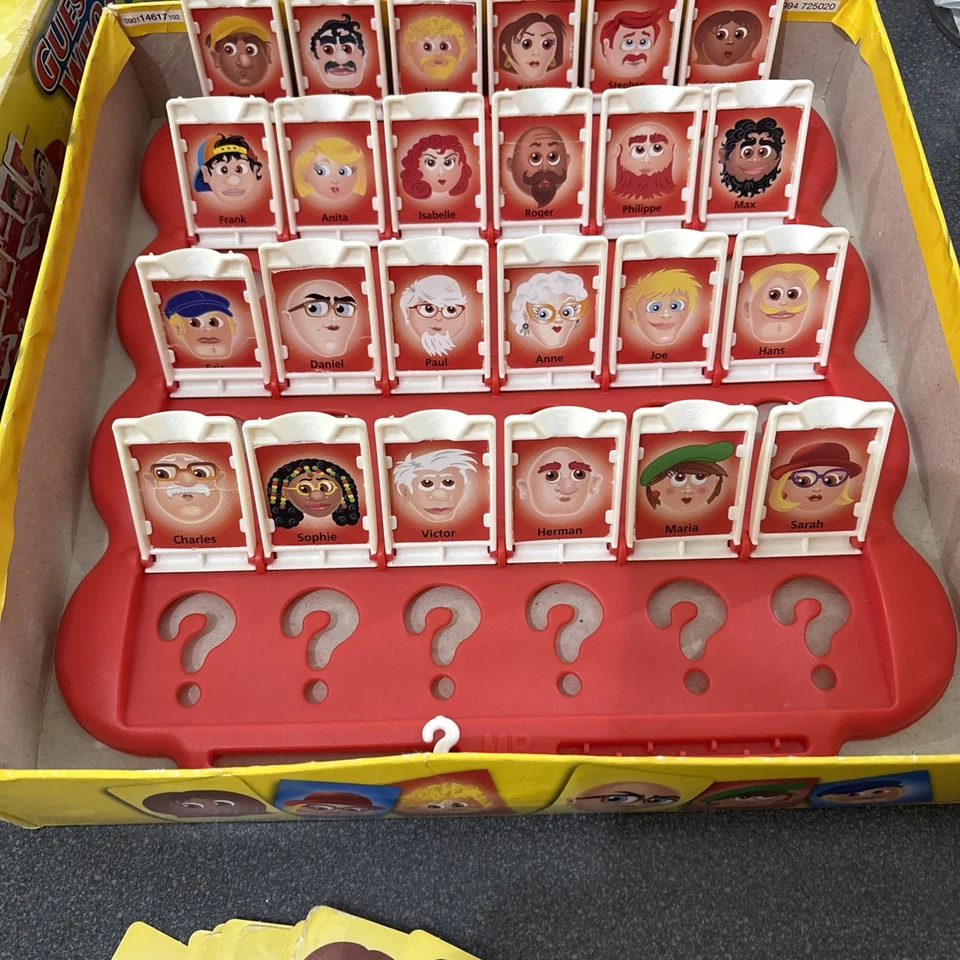 Guess Who? Board Game Guessing Game MB Games 2001 complete see description - Image 2 of 4