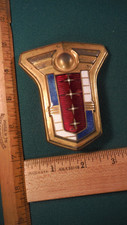 Cg33 Mercury Eight Hood Nose Emblem Vintage Enamel Mercury Eight Coupe Woodie