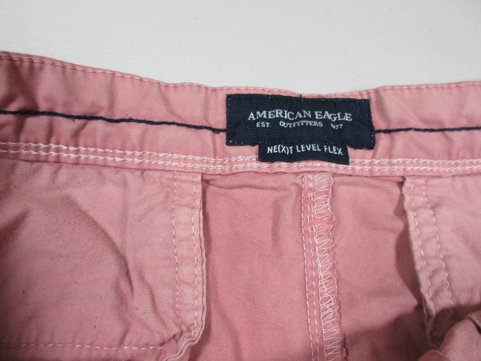 American Eagle men solid red distressed Next Leve… - image 3