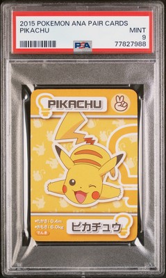 2015 POKEMON ANA PAIR CARDS PIKACHU PSA 9 | eBay